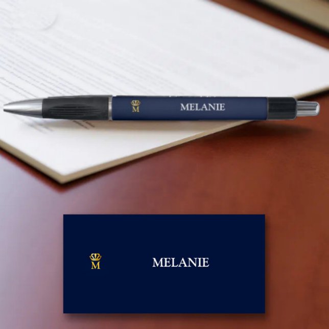 Caneta Custom Name Luxury Royal Elegant Monogran  (Criador carregado)