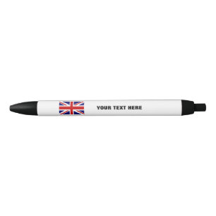 Caneta de bandeira da Union Jack Britânica com tex