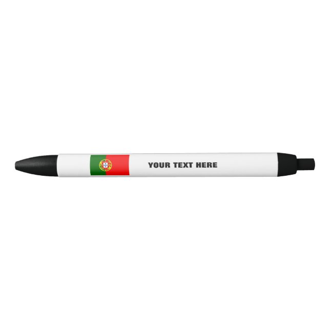 Caneta de bandeira portuguesa com texto de promoci (Frente)