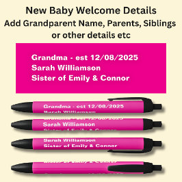 Caneta de Boas-Vindas, Adicionar Nomes e Detalhes