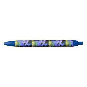 Caneta de dragão azul