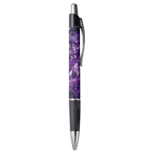 Caneta de Gemstone de Cristal Ametist Puro