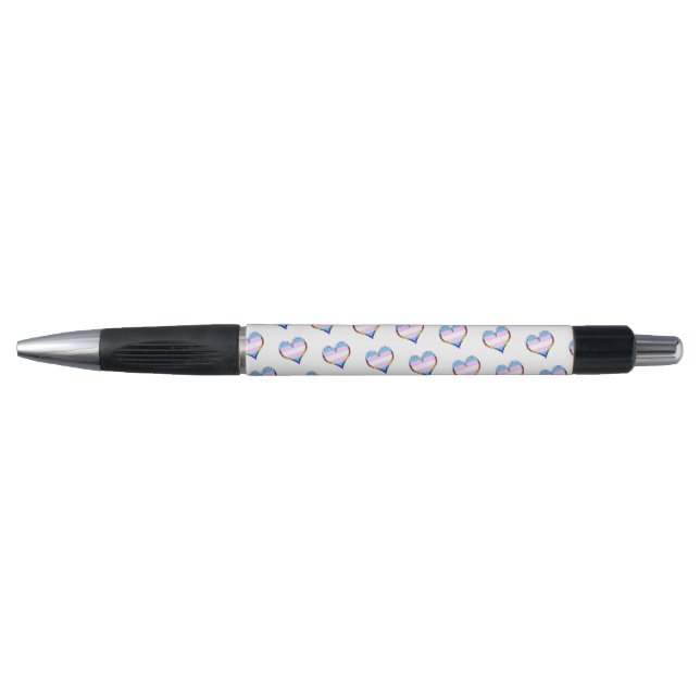 Caneta de Padrão de Coração Trans (Frente)