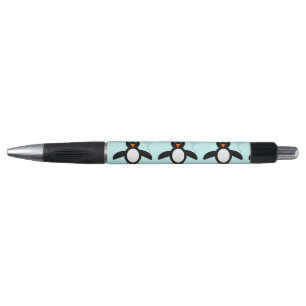 Caneta de pinguim de bebê azul