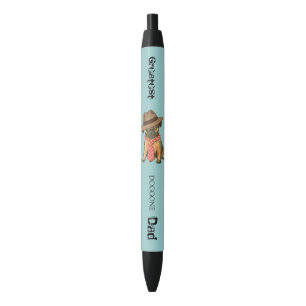 Caneta de Tinta Pai Preta de Bruxelas Griffon