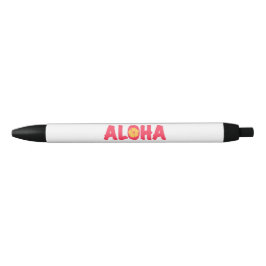 Caneta de Tinta Preta Aloha