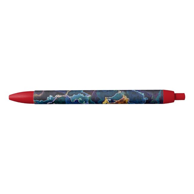 Caneta de Tinta Preta com Óleo (Frente)