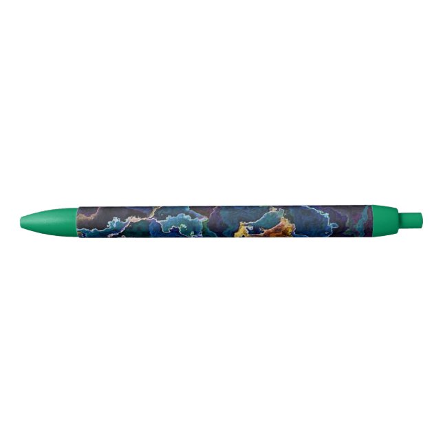 Caneta de Tinta Preta com Óleo (Frente)