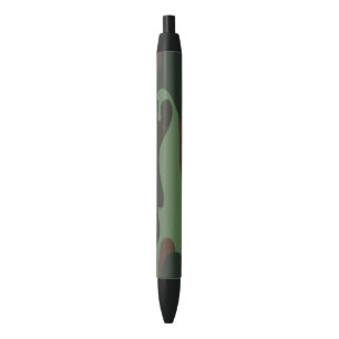 Caneta de tinta preta do teste padrão de Camo