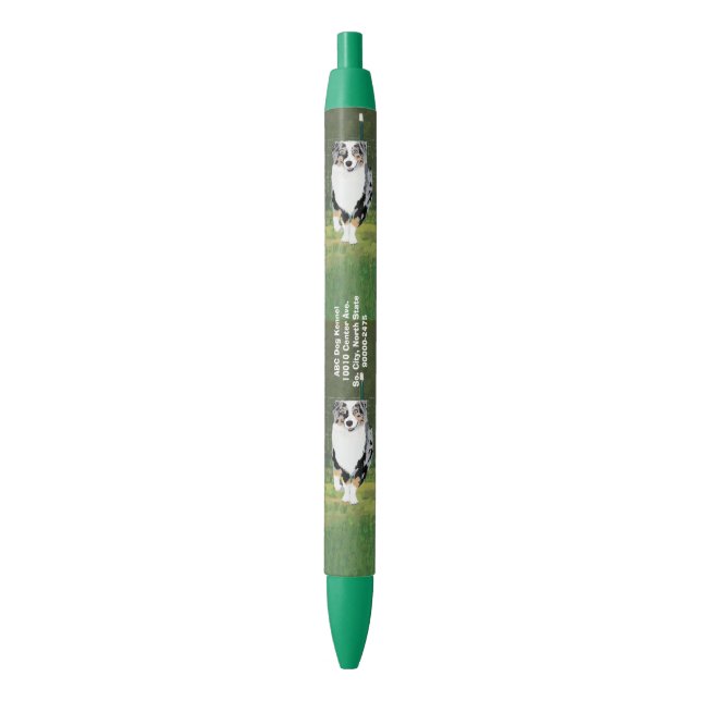 Caneta de tinta preta feita sob encomenda (Frente Vertical)