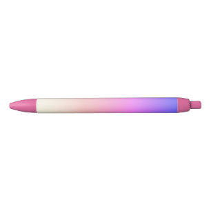 Caneta de Tinta Preta Gradiente Rosa Quente