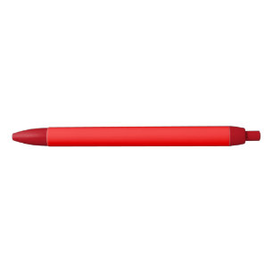 Caneta de tinta preta vermelha