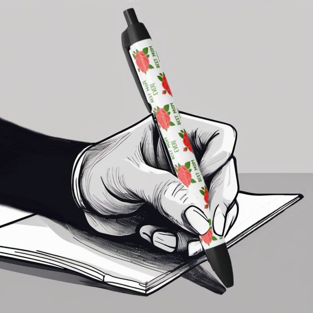 Caneta Dia de as mães Rosa vermelha (Criador carregado)