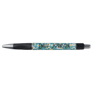 Caneta Dias de Verão Brancos com Nome Personalizado