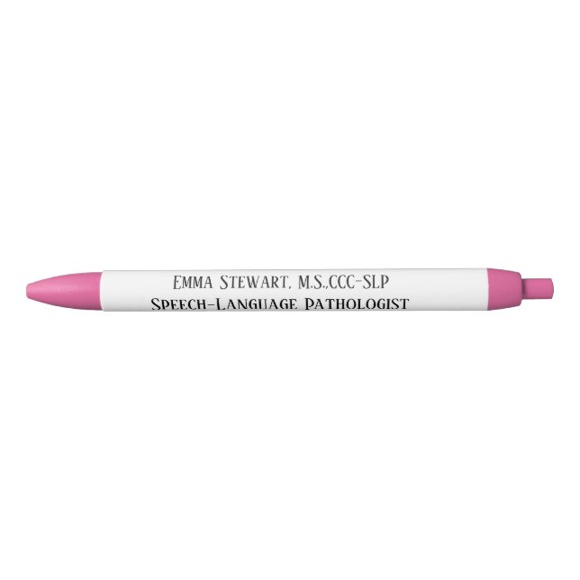 Caneta do SLP personalizado (patologista de língua (Frente)
