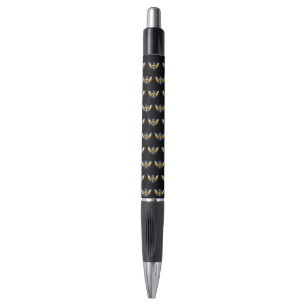 Caneta Dourada Ankh com Asas