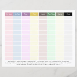 Caneta e papel divertidos com a família, amigos, f