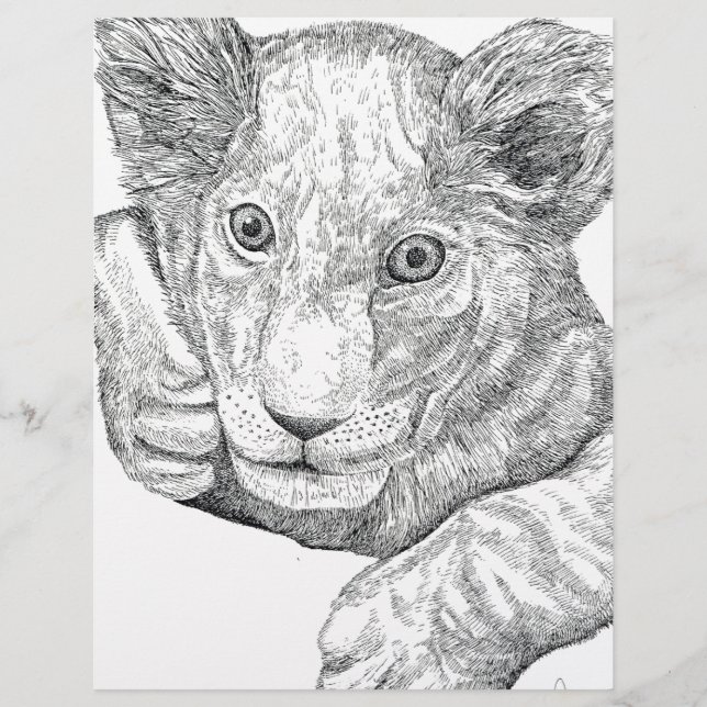 Caneta e Tinta do Cubo Lion (Frente)