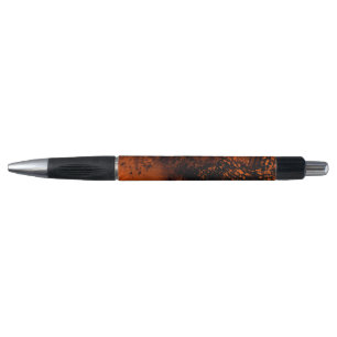 Caneta Efeito Splatter de Tinta Laranja e Preto