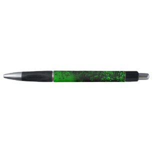 Caneta Efeito Splatter de Tinta Verde e Preto