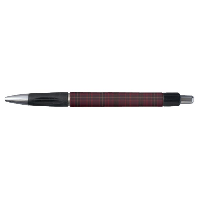 Caneta Elegant Burgundy Tartan (Frente)