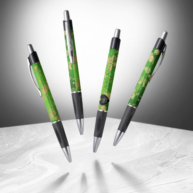 Caneta Elegante 66º aniversário de casamento de Titanite (Elegant 66th Titanite Wedding Anniversary Pen Cover Photo)