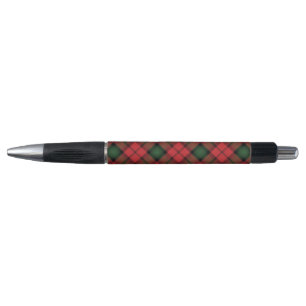 Caneta Elegante Xadrez Kerr Vermelho Verde Tartan