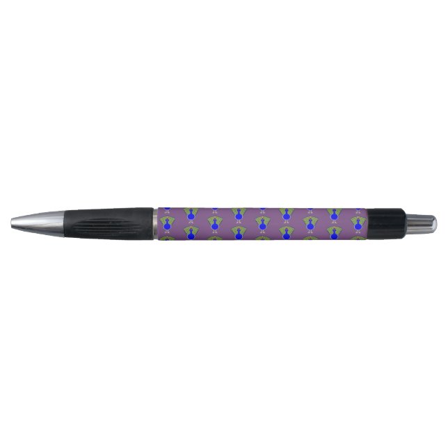 Caneta Engraçado Peacock de Natal (Frente)