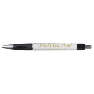 Caneta Escrito personalizado em ouro da Melhor Mãe, boni
