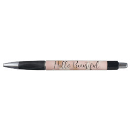 Caneta Espessura-rosa-branca-Dourada