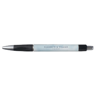 Caneta Favor de Casamento Moderno Aquarela Personalizado