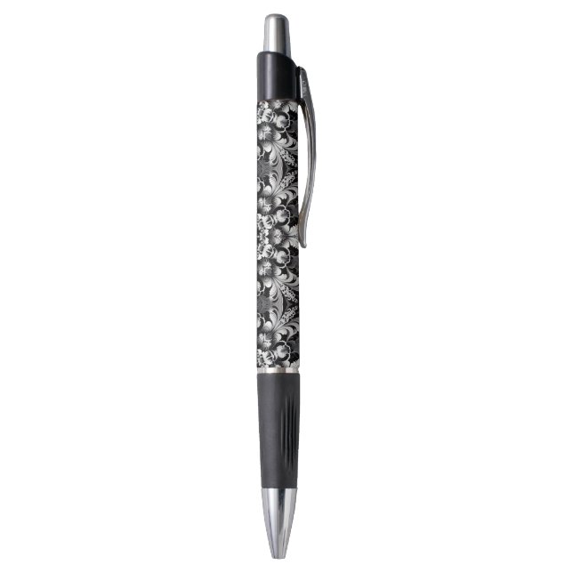 Caneta Felicidade Preto e Branco (Parte Inferior (Vertical))