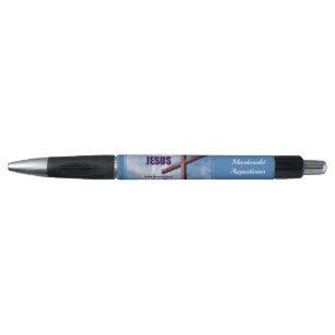 Caneta Filipenses 2:9-11 Cristão Personalizado