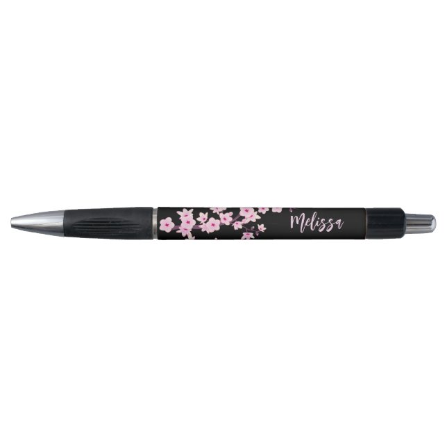 Caneta Floral Cherry Blossoms Monogram (Frente)