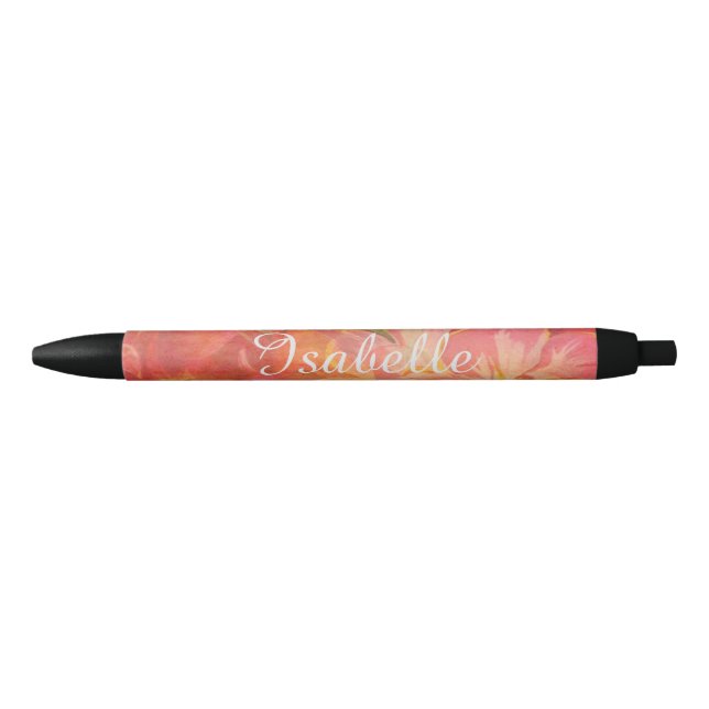Caneta Floral de Nome Personalizado (Frente)