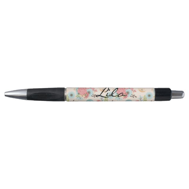 Caneta Floral Personalizada (Frente)