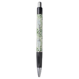 Caneta Flores de Delphinium Brancas Lavanda  