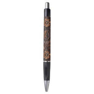 Caneta Flores Marrons Ocidentais