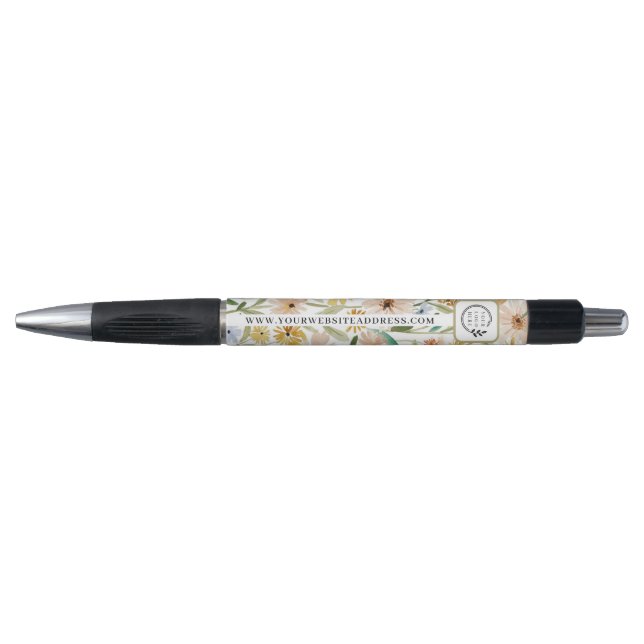 Caneta Flores Selvagens Rústicas em Aquarela Adicionar Lo (Frente)