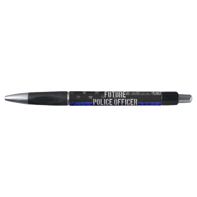 Caneta Futuro Oficial Policial Thin Blue Line Afetado Fl (Frente)