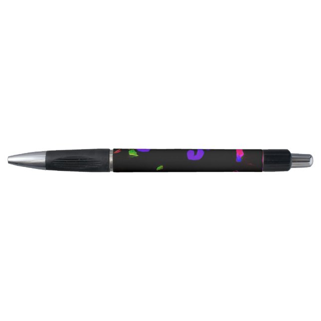 Caneta Gato Preto Neon com Olhos Brilhantes (Frente)
