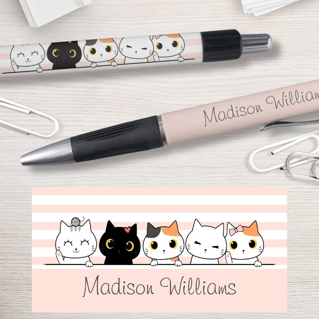 Caneta Gatos Cutis Personalizados (Criador carregado)