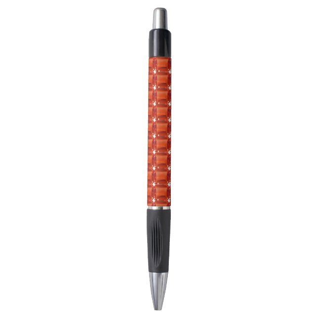 Caneta Gemstone Laranja (Frente Vertical)
