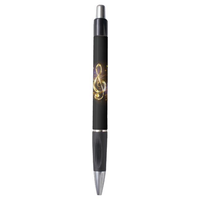 Caneta Gold Treble Clef Music (Frente Vertical)