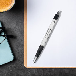 Caneta Graduação de citação preto branco