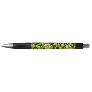 Caneta Green Paisley Pattern