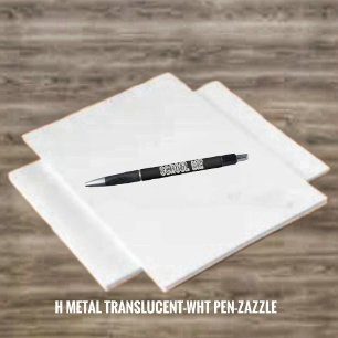 Caneta H. Metal translúcido-Wht