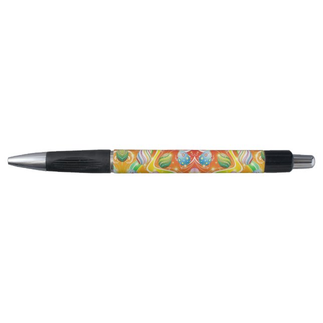Caneta Happy Easter Eggs Festive Pattern (Frente)