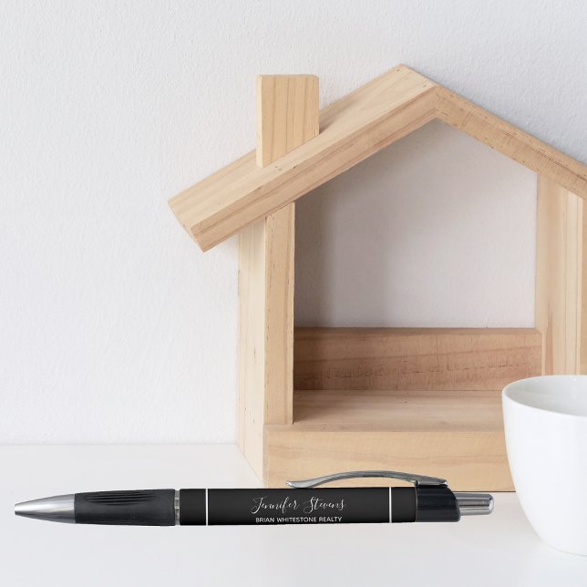 Caneta Imobilizador Preto de Casa Aberta de Imóveis (Criador carregado)