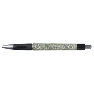 Caneta Impressão artística floral verde calêndula de Will